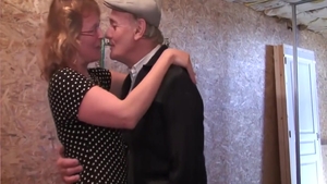 Gangbang shaved french granny in tight stockings