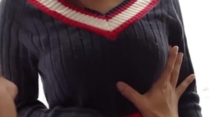 Orgasm between chubby asian babe